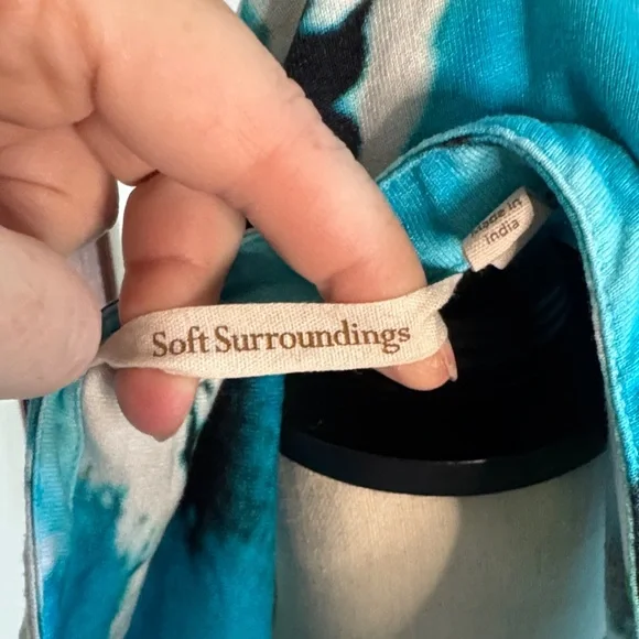 Soft Surroundings Blue Floral Tunic - Picture 5 of 6